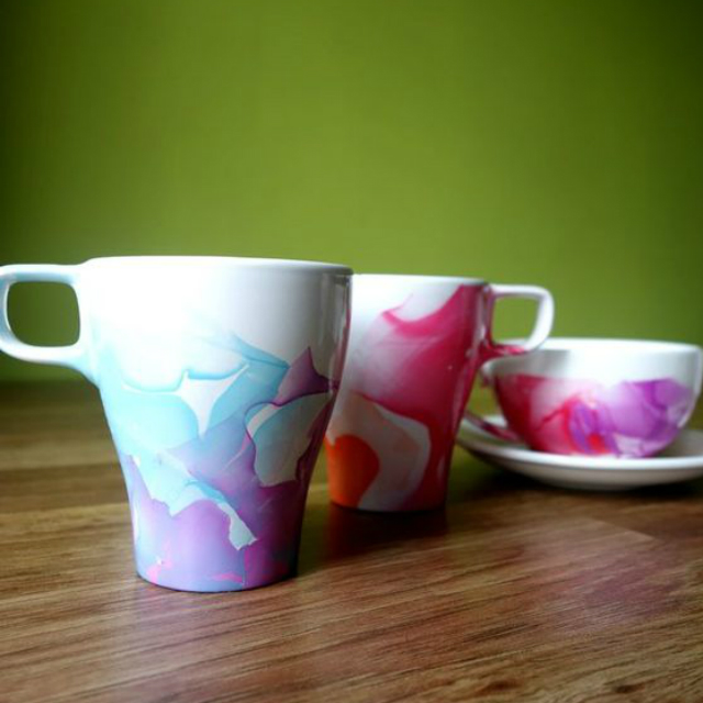 como decorar caneca branca