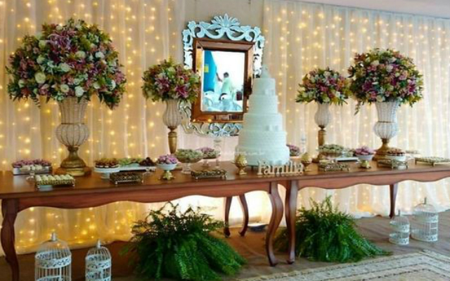 decoração de casamento simples