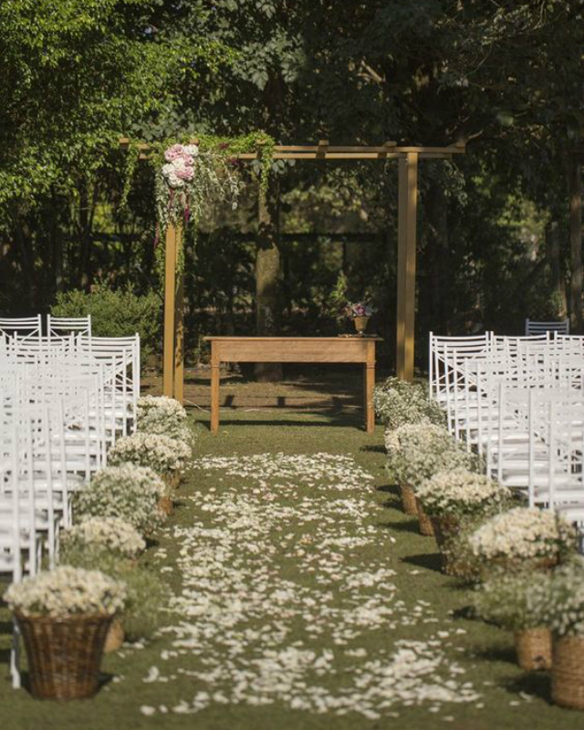 decoração simples de casamento