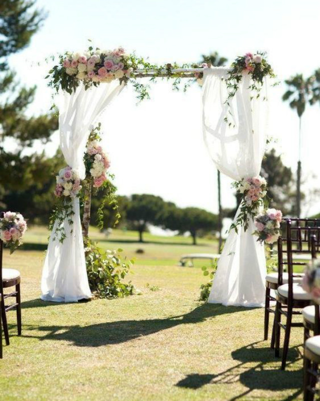 decoração simples de casamento