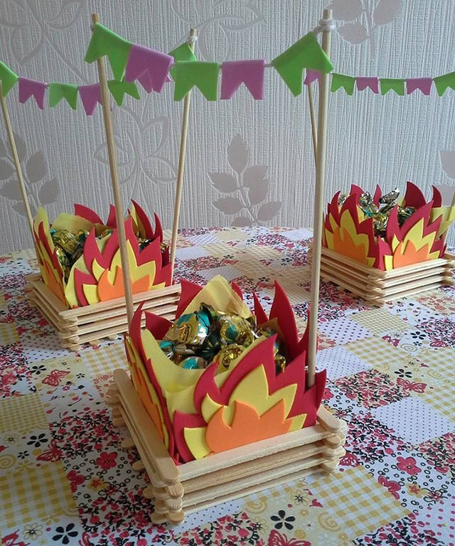 decoração festa junina reciclavel simples