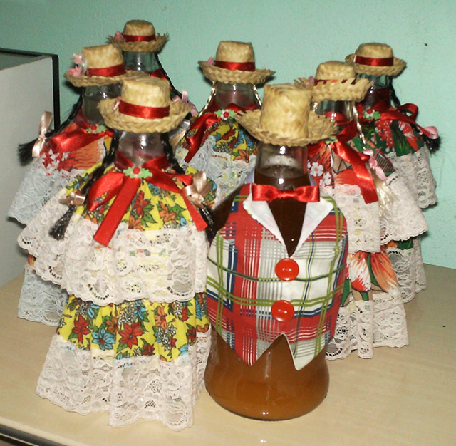 enfeites festa junina com palito de picole