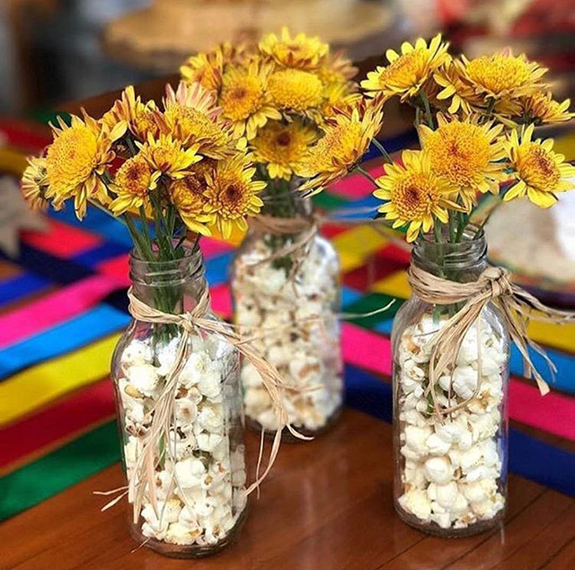 decoração de festa junina com material reciclado