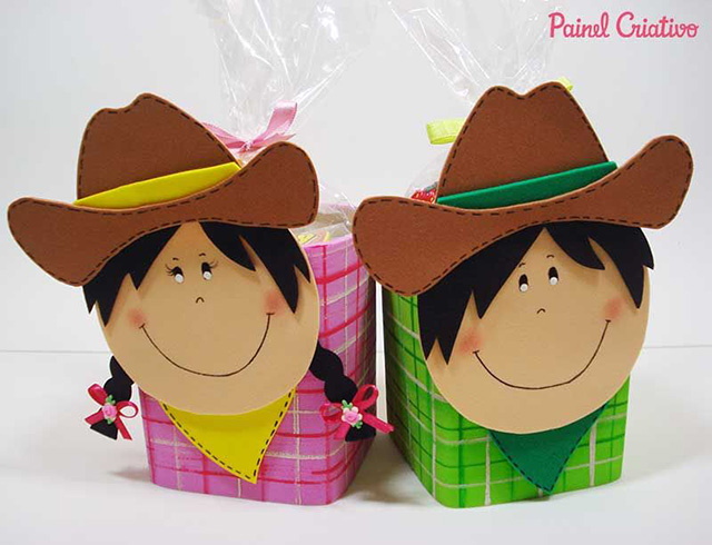 lembrancinhas de festa junina com material reciclavel
