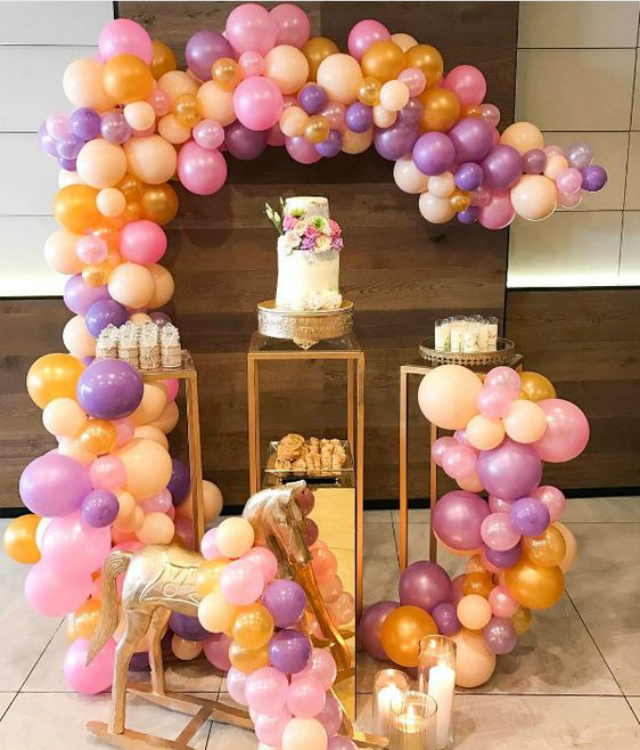 arco de balão para festa infantil