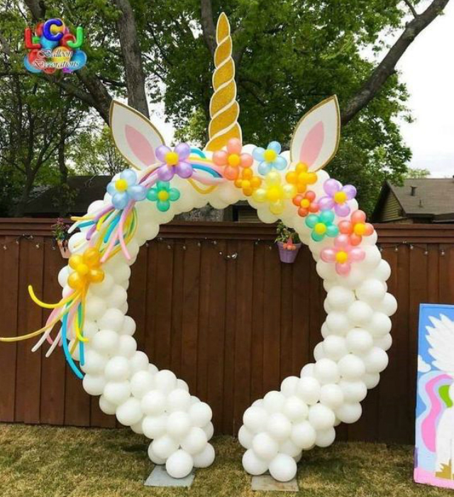arco de balão para festa infantil