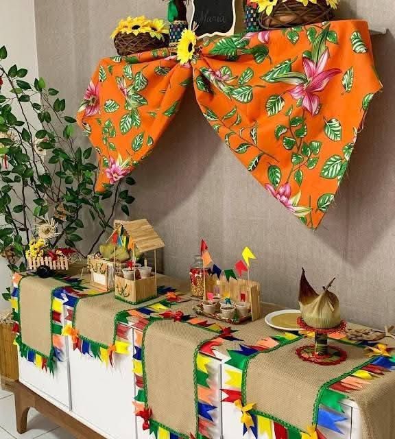 como fazer decoração de festa junina