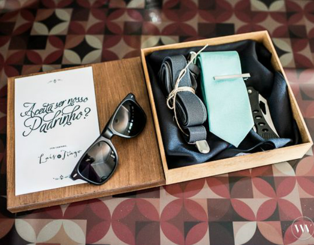 lembrancinhas para padrinhos de casamento simples