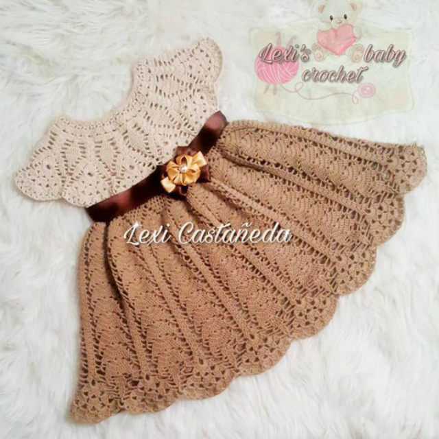 vestido de bebe croche passo a passo