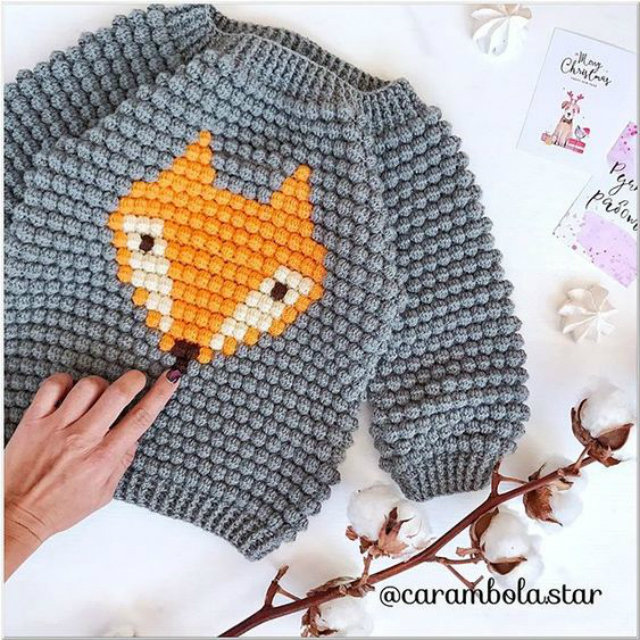 sueter infantil de croche