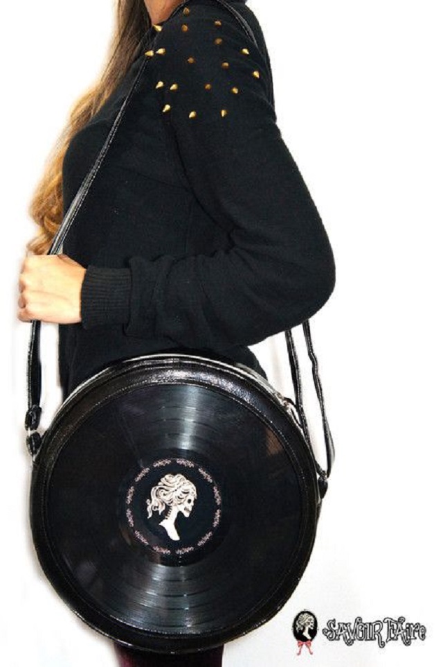 bolsa disco de vinil ideias