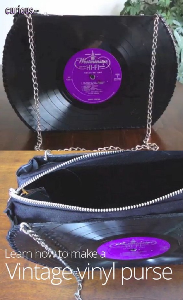 bolsa disco de vinil passo a passo