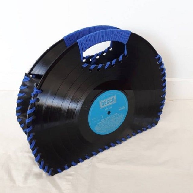 artesanato em disco de vinil