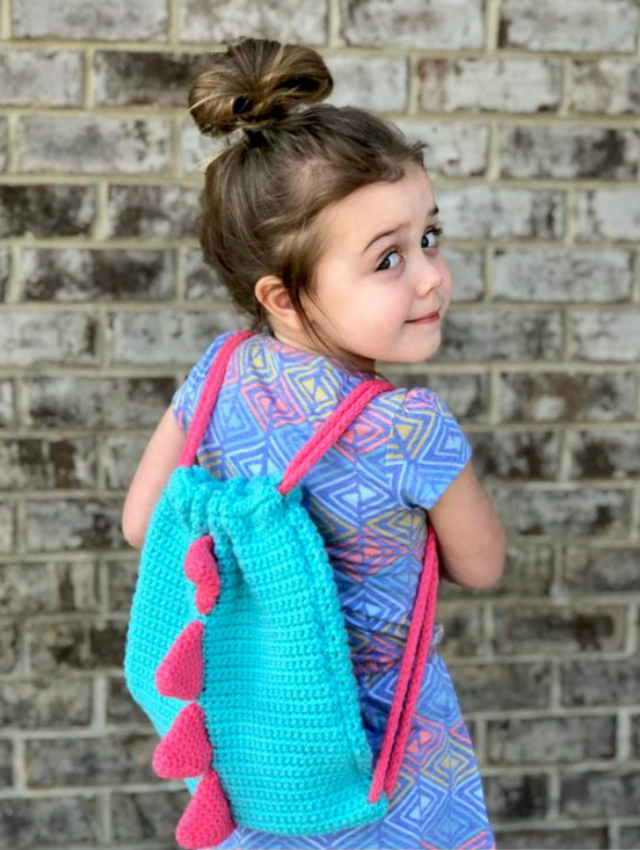 mochila de croche infantil