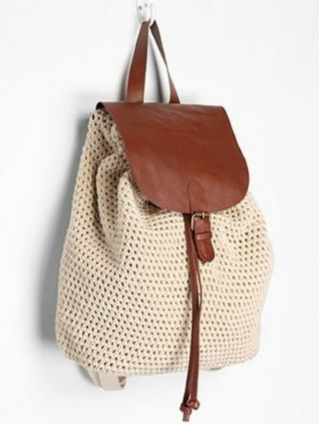 bolsa mochila de croche