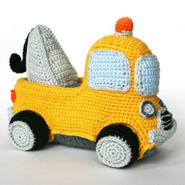 carrinho de amigurumi