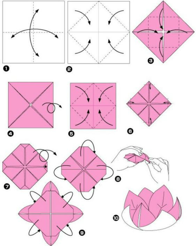 flor de origami