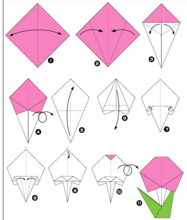 flor de origami