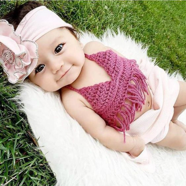 cropped de croche para bebe