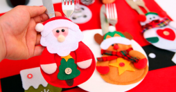 Decoração de Mesa de Natal: 30 Modelos de Porta Talheres para sua Ceia