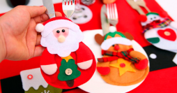 Decoração de Mesa de Natal: 28 Modelos de Porta Talheres para sua Ceia