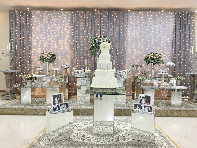 Decoração para bodas de prata