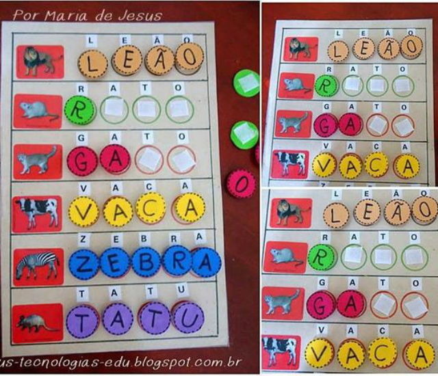 Jogo com letras 