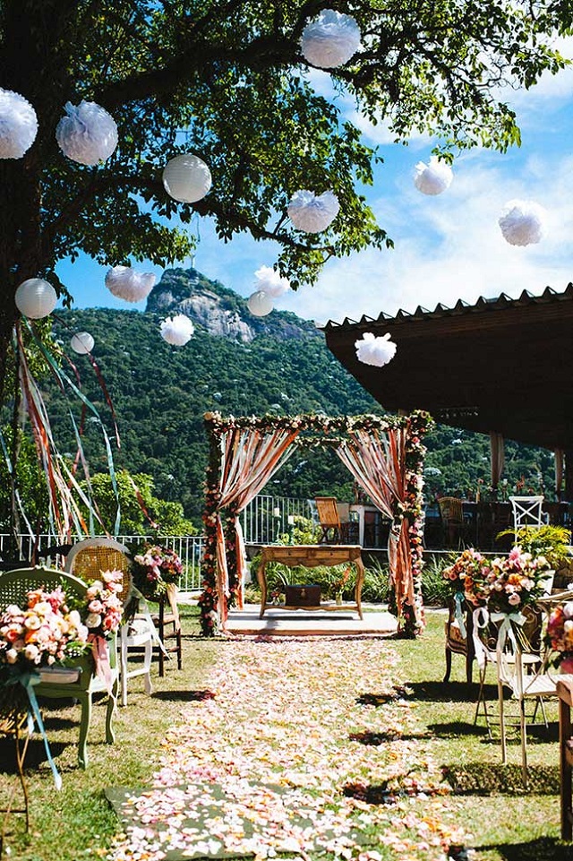 Casamento ao ar livre