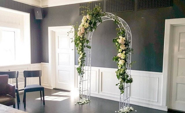 Altar de casamento de em casa