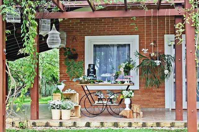 Decoração de casamento ao ar livre