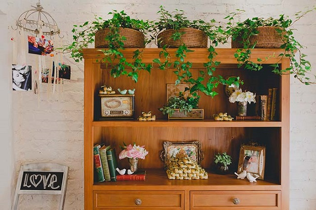 Decoração de casamento em casa 