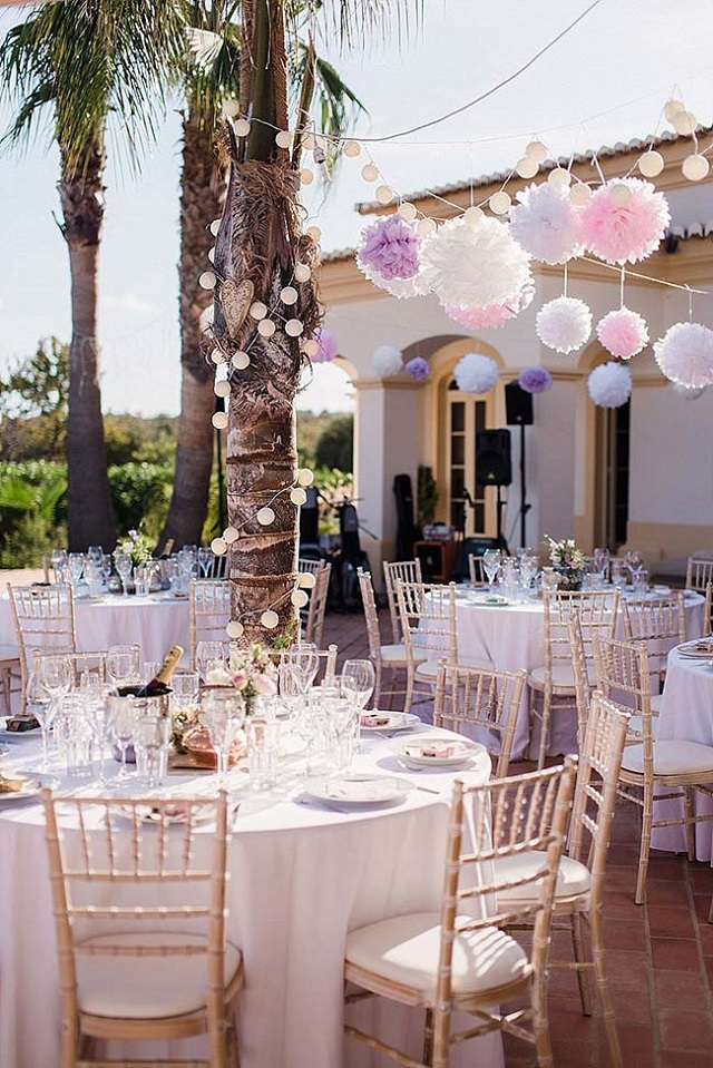 Decoração de casamento ao ar livre