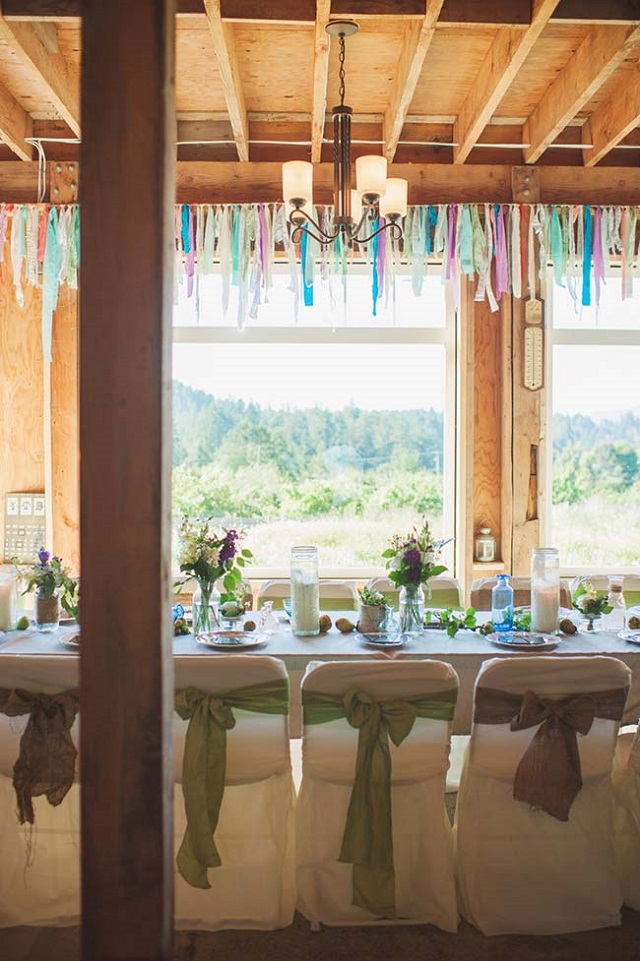 Mesa de festa de casamento