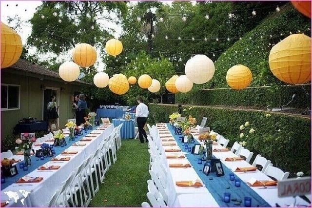 Mesa de festa de casamento