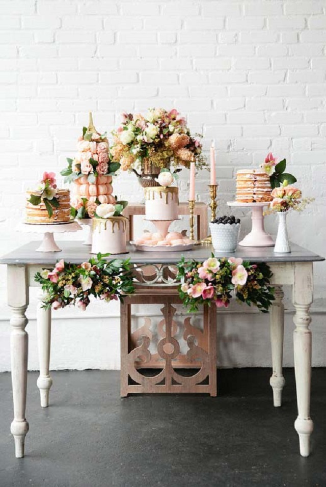 Mesa de doces de casamento