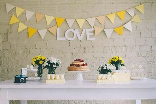 Mesa de bolo de casamento