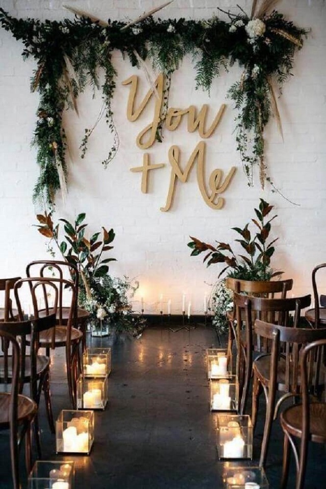 Casamento decorado com velas