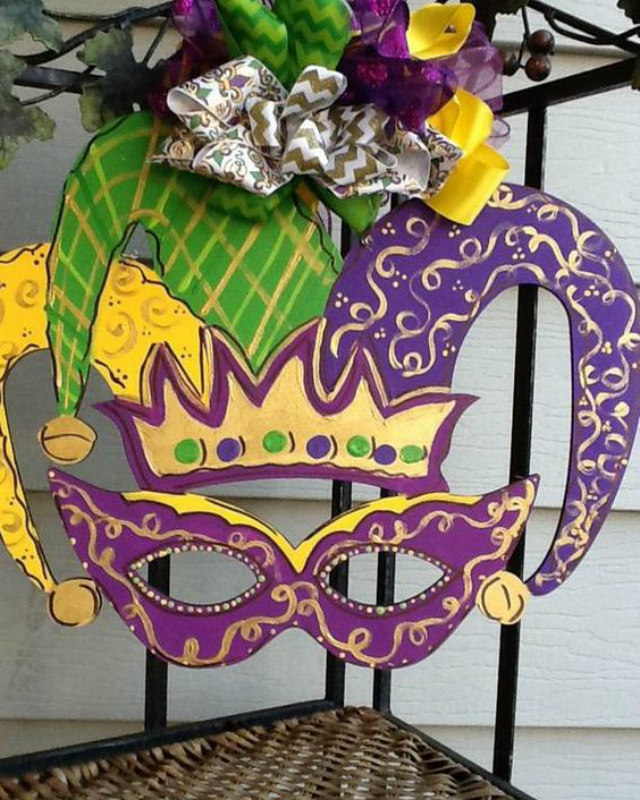 decoração de carnaval com mascara 