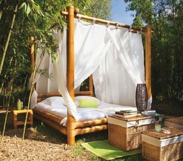 Tenda de bambu