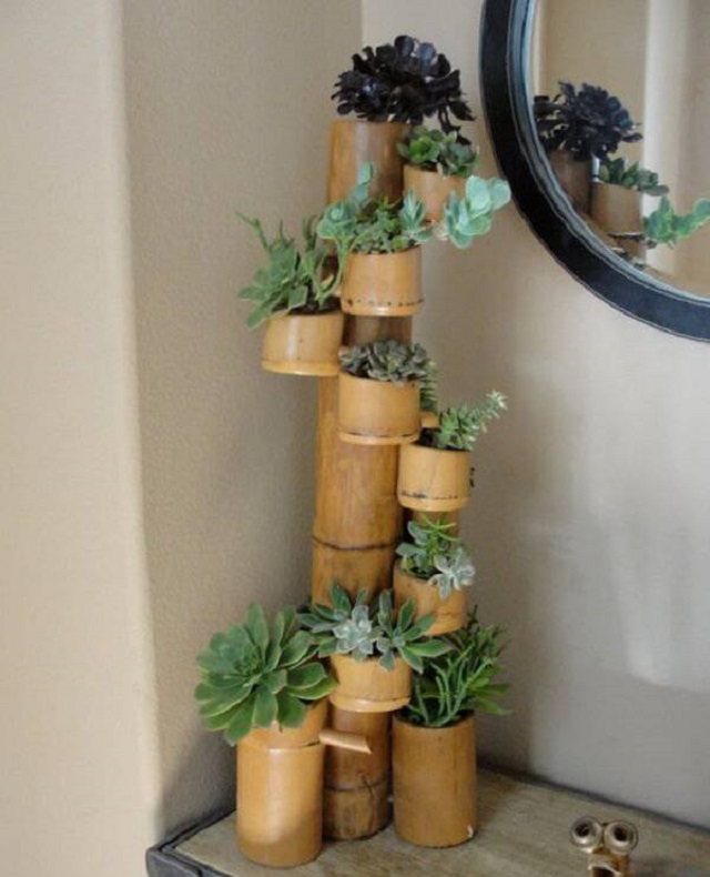 artesanato com bambu fino