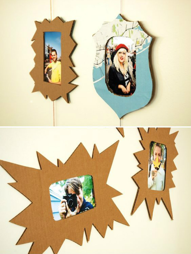 Porta retrato de papelão simples