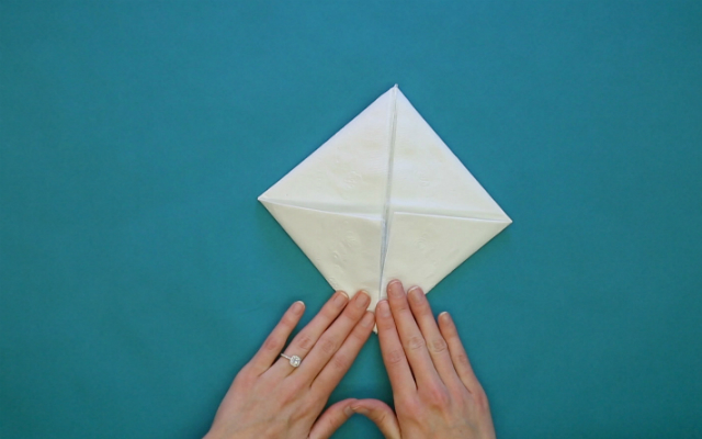 coelho de guardanapo de papel