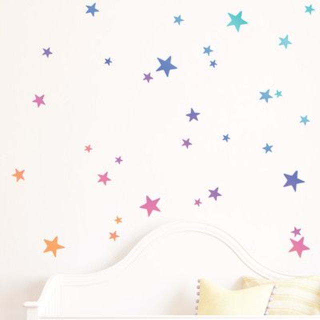 Stencil para parede de estrelas