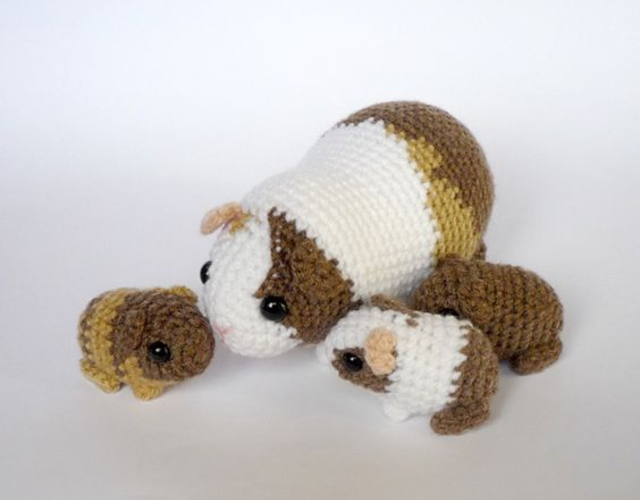 Hamster de amigurumi