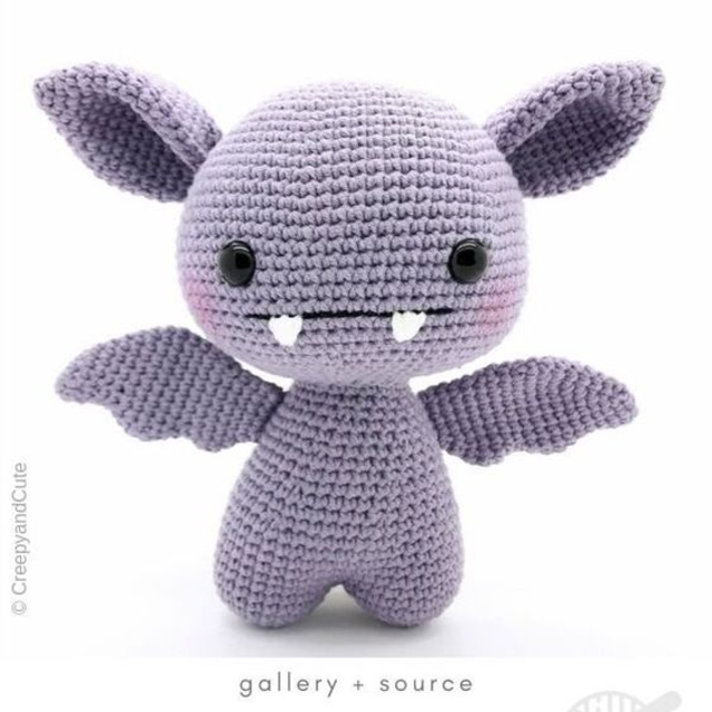 Morcego de amigurumi