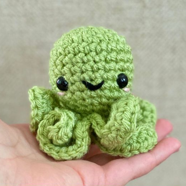 Polvo de amigurumi