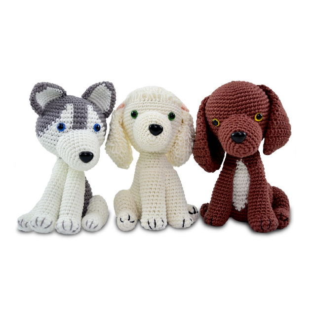 Cachorros de amigurumi