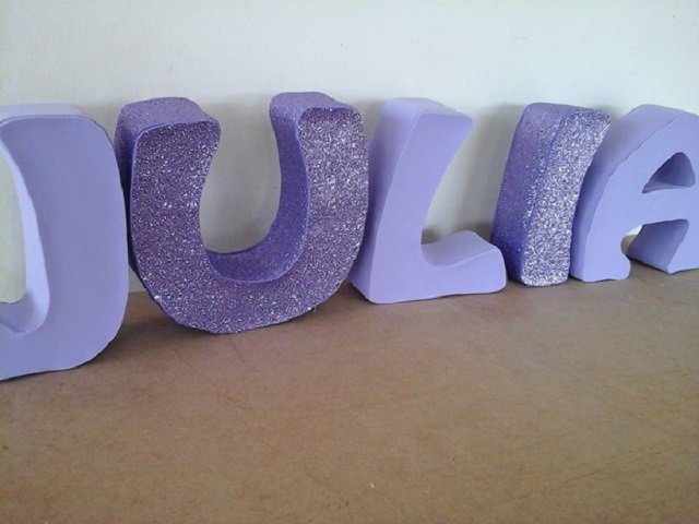 Letras 3D com EVA