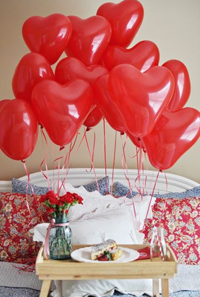Decoração dia dos namorados com balões
