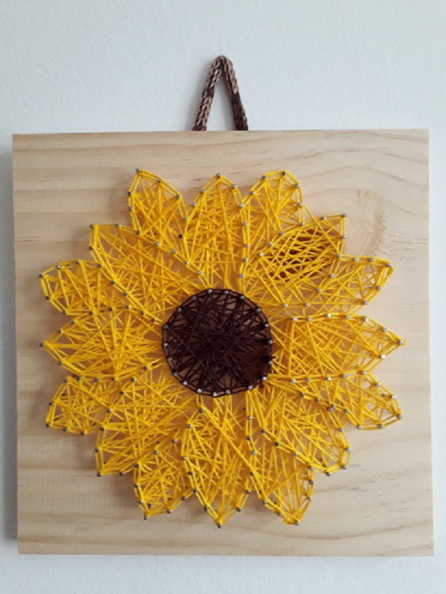 String art de girassol